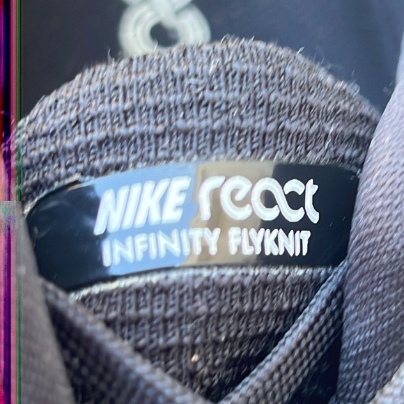 Nike React Infinity Run Flyknit 2 Black Men's Sneakers Size 12.5 - Picture 7 of 9